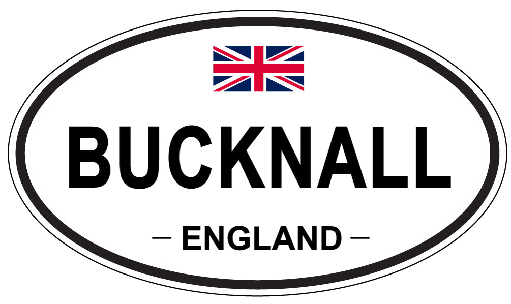 BUCKNALL, ENGLAND - Oval Sticker