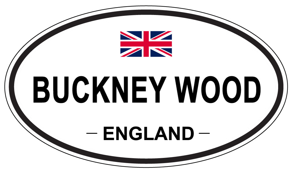 BUCKNEY WOOD, ENGLAND - Oval Sticker