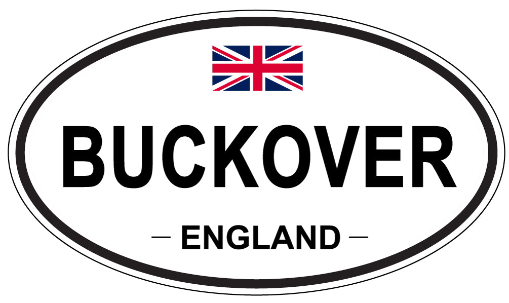 BUCKOVER, ENGLAND - Oval Sticker