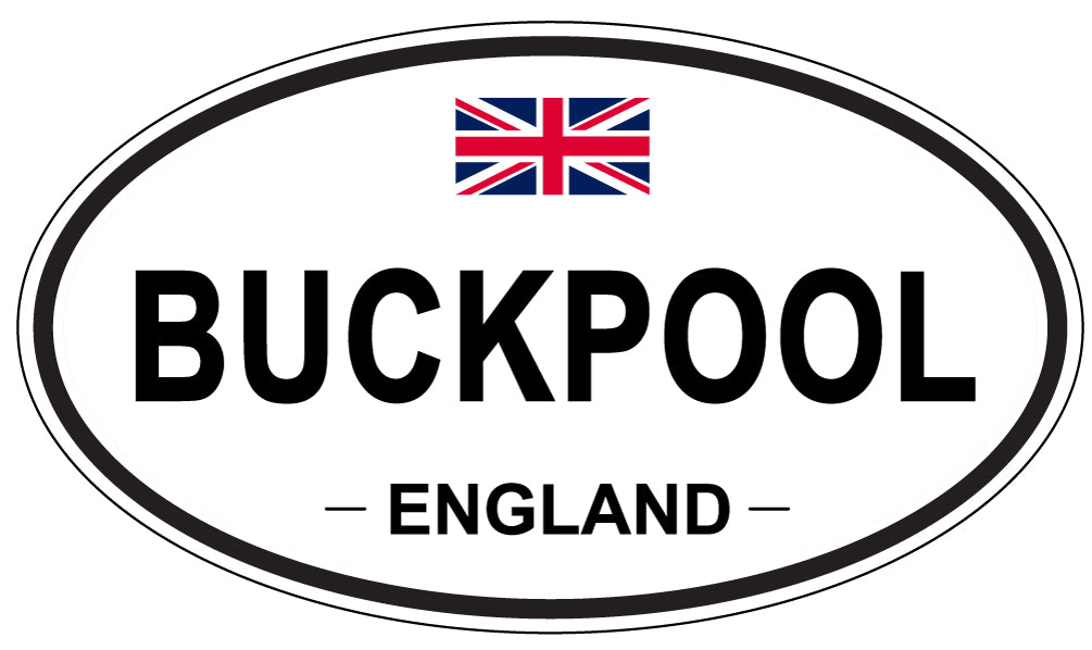 BUCKPOOL, ENGLAND - Oval Sticker