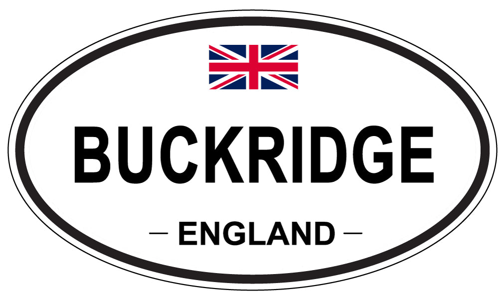 BUCKRIDGE, ENGLAND - Oval Sticker