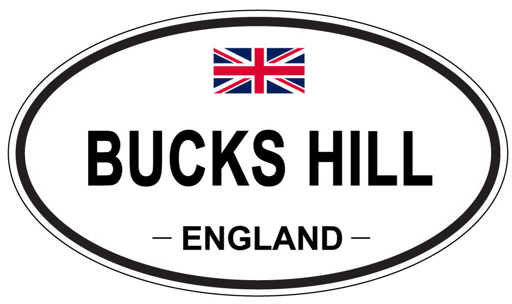 BUCKS HILL, ENGLAND - Oval Sticker