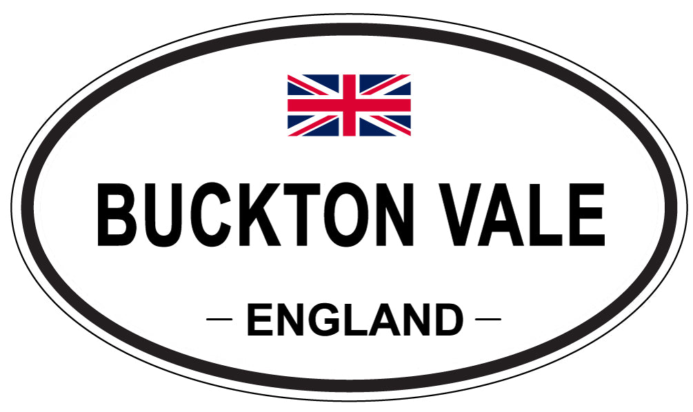BUCKTON VALE, ENGLAND - Oval Sticker