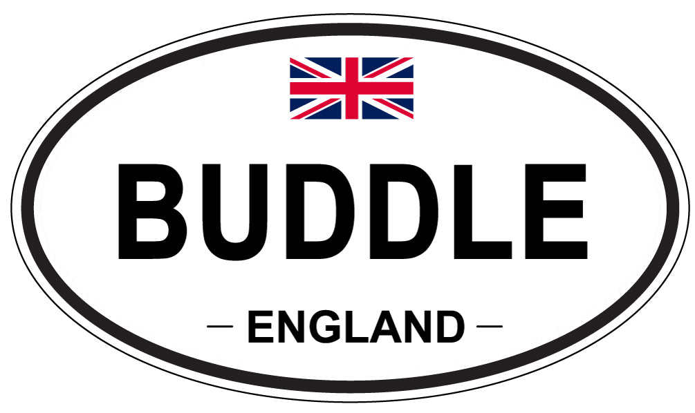 BUDDLE, England - Oval Magnet