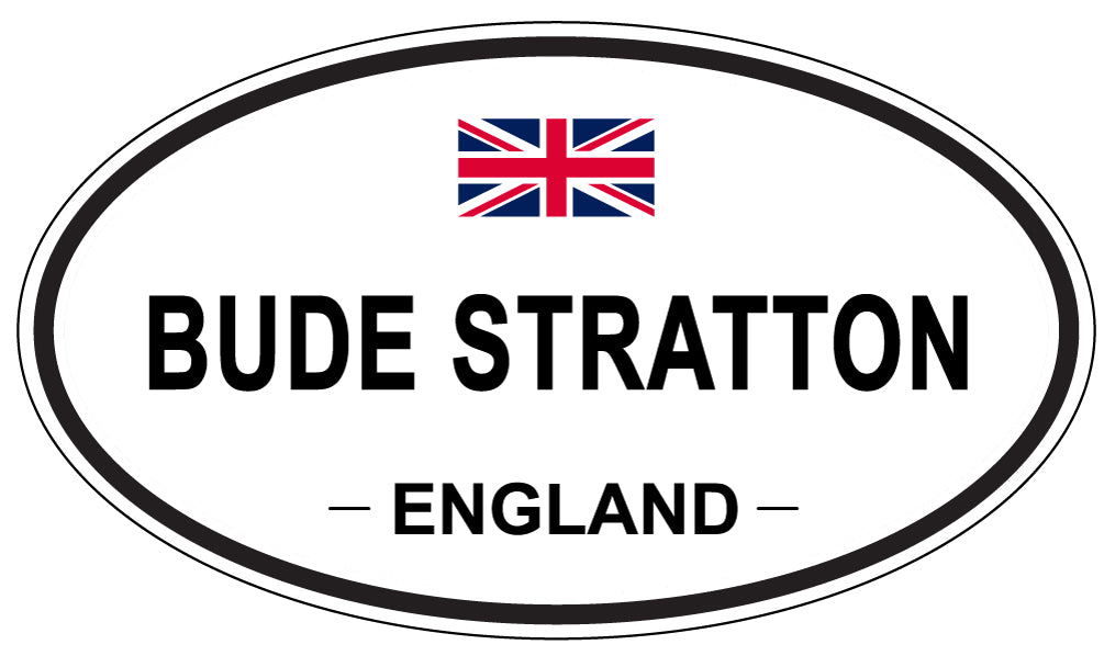 BUDE STRATTON, ENGLAND - Oval Sticker