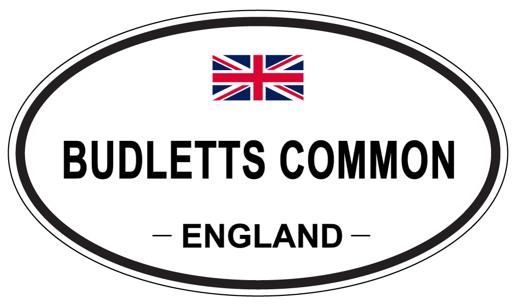 BUDLETTS COMMON, ENGLAND - Oval Sticker