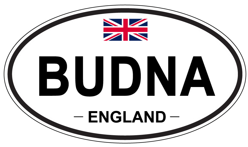 BUDNA, ENGLAND - Oval Sticker