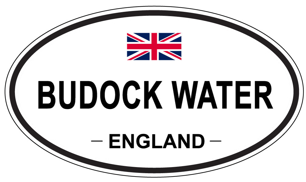 BUDOCK WATER, ENGLAND - Oval Sticker