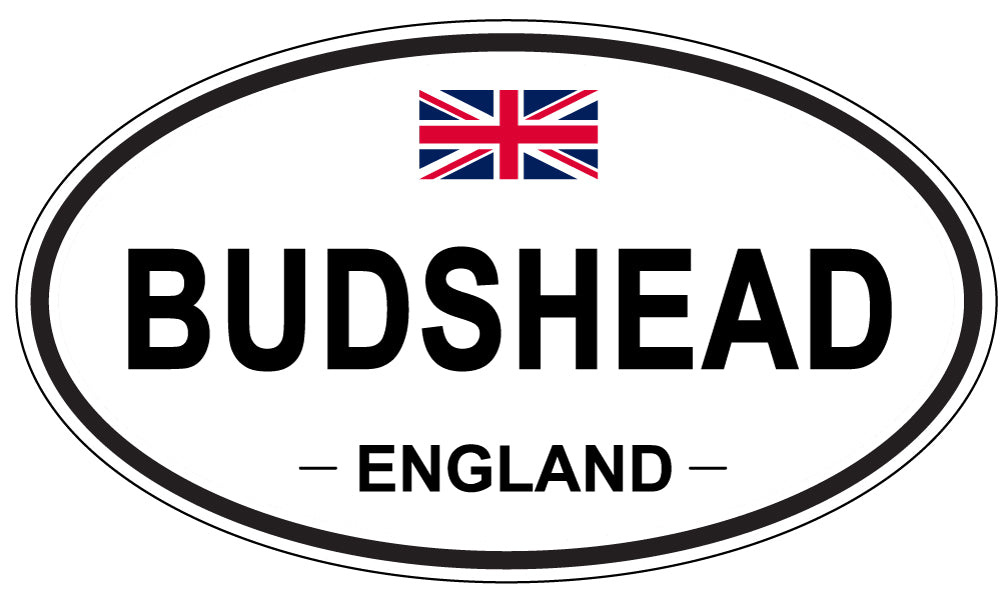 BUDSHEAD, ENGLAND - Oval Sticker