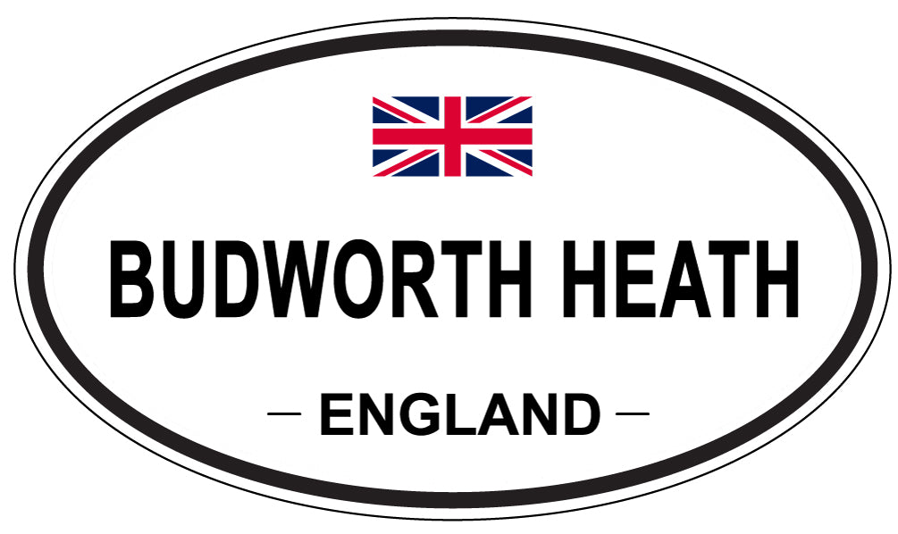 BUDWORTH HEATH, ENGLAND - Oval Sticker