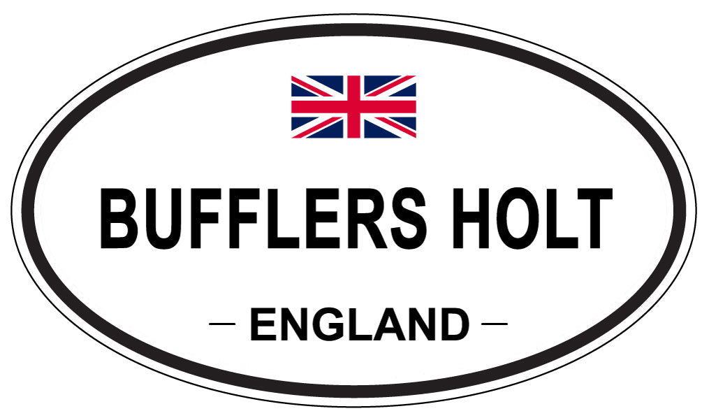 BUFFLERS HOLT, ENGLAND - Oval Sticker