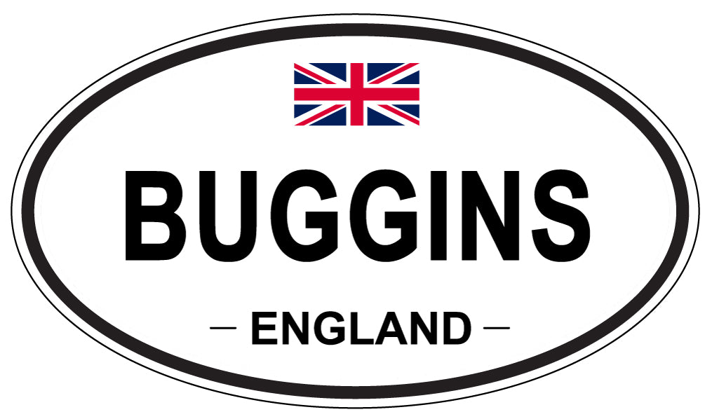 BUGGINS, ENGLAND - Oval Sticker