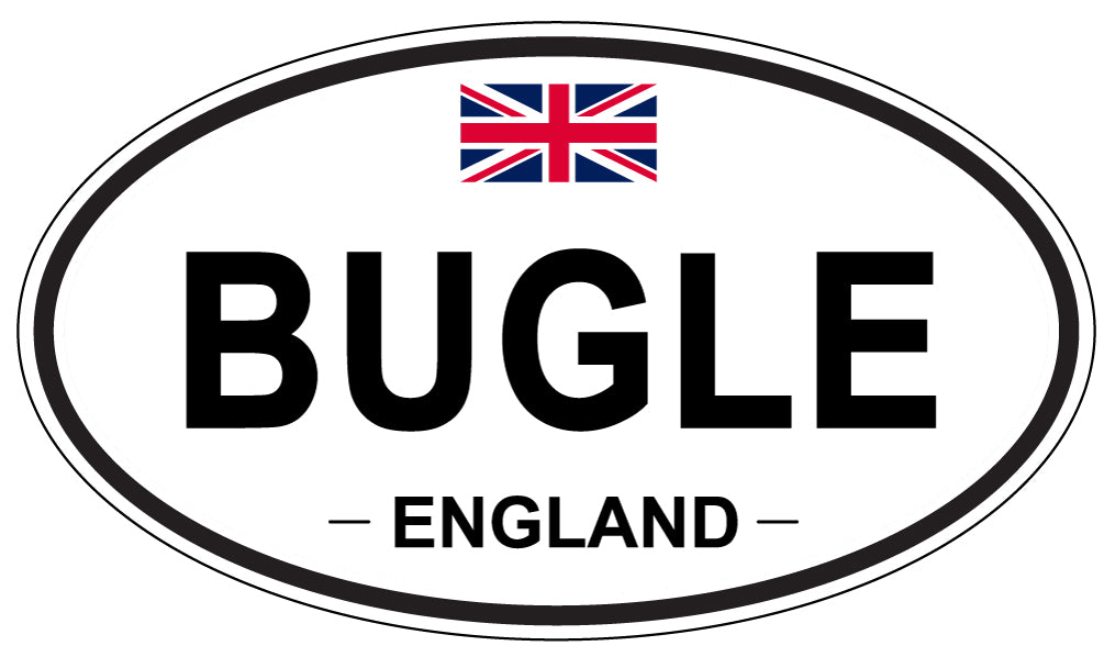BUGLE, England - Oval Magnet