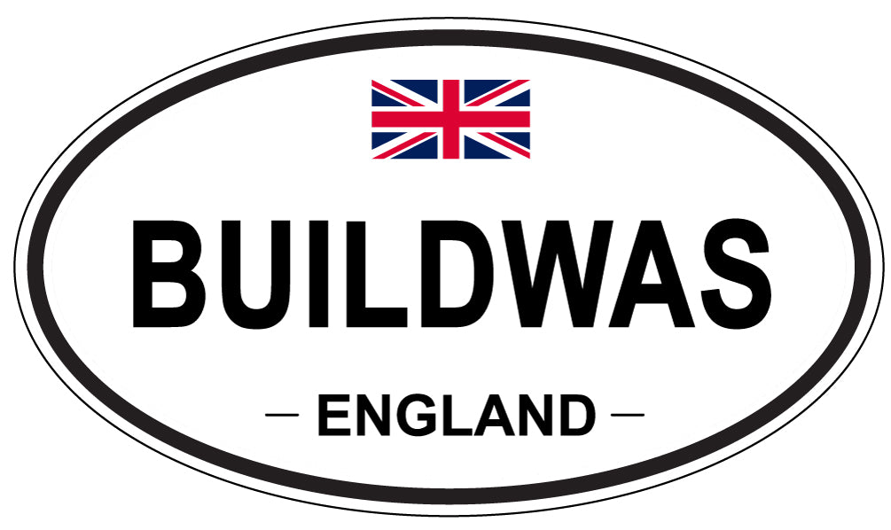 BUILDWAS, ENGLAND - Oval Sticker