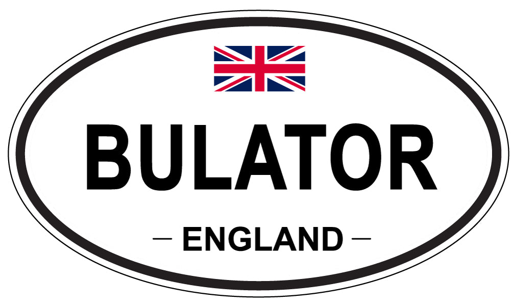 BULATOR, ENGLAND - Oval Sticker