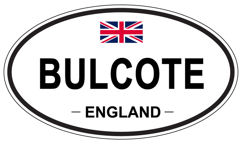 BULCOTE, ENGLAND - Oval Sticker