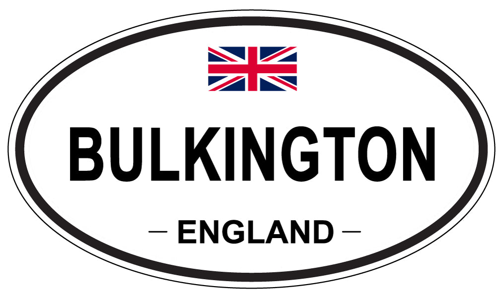 BULKINGTON, ENGLAND - Oval Sticker