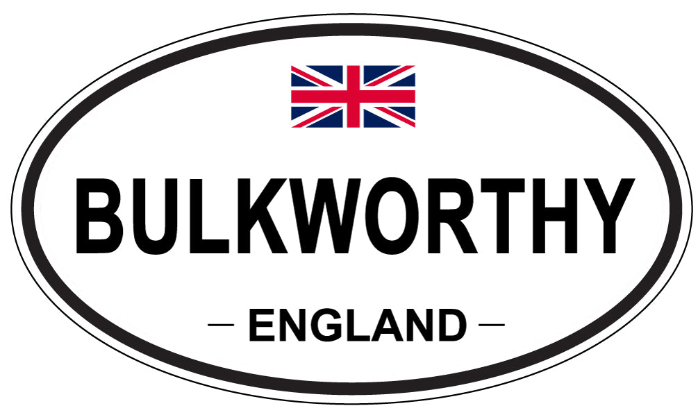 BULKWORTHY, ENGLAND - Oval Sticker