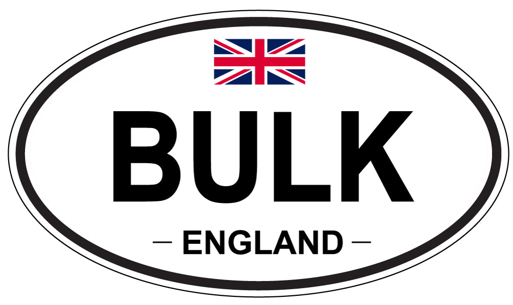 BULK, England - Oval Magnet