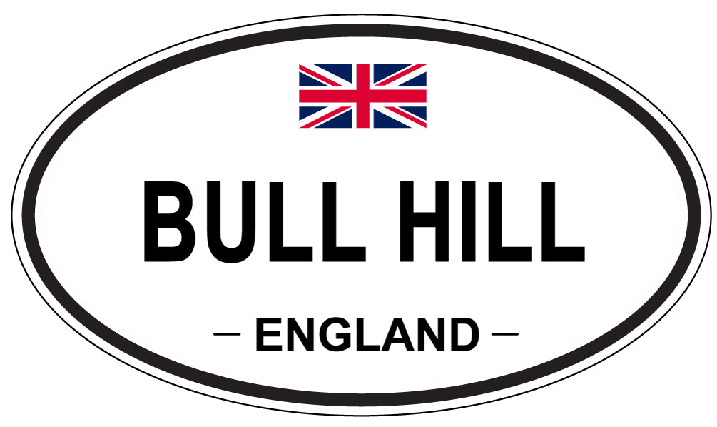 BULL HILL, ENGLAND - Oval Sticker
