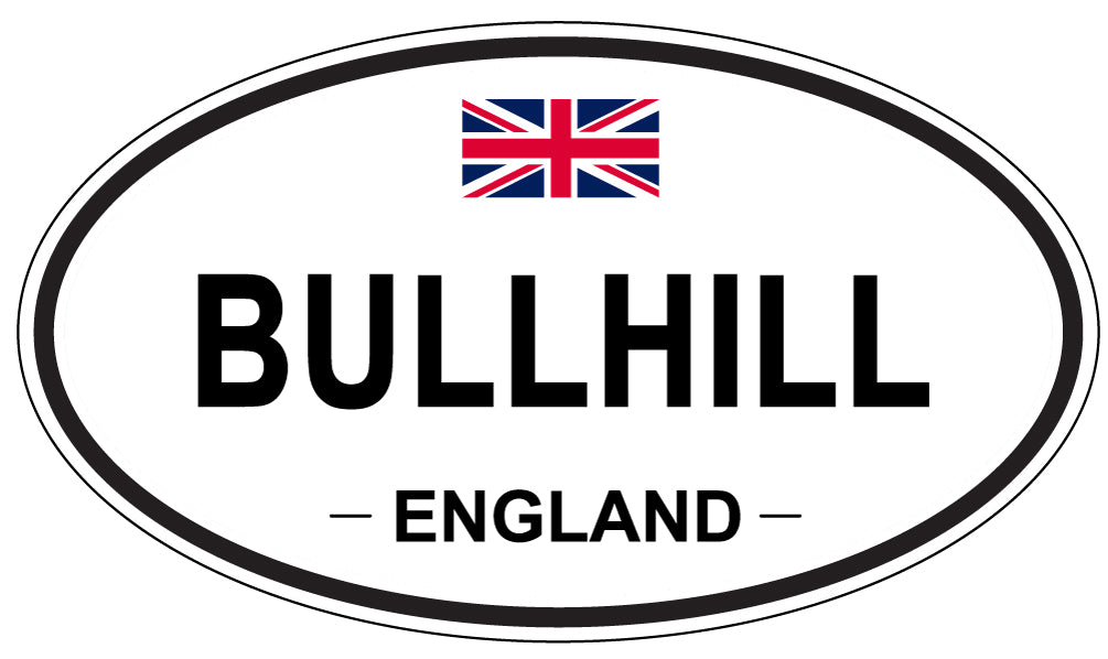 BULLHILL, ENGLAND - Oval Sticker