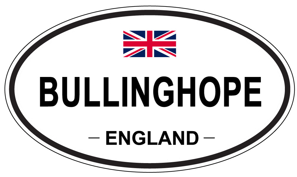 BULLINGHOPE, ENGLAND - Oval Sticker