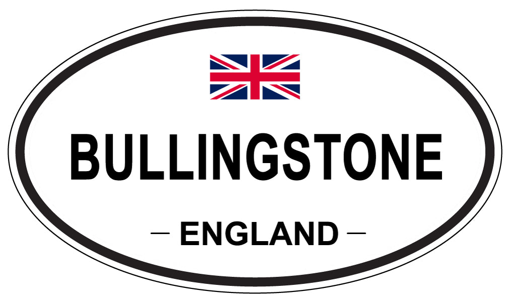 BULLINGSTONE, ENGLAND - Oval Sticker