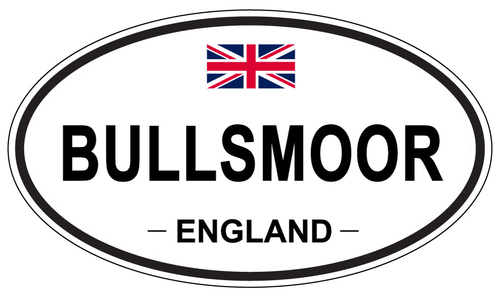 BULLSMOOR, ENGLAND - Oval Sticker