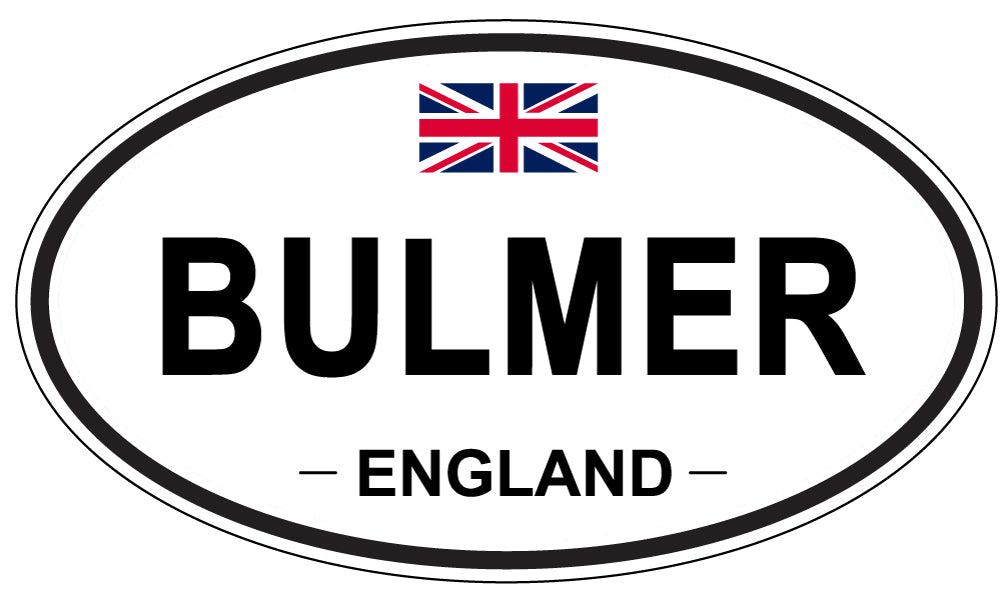 BULMER, ENGLAND - Oval Sticker