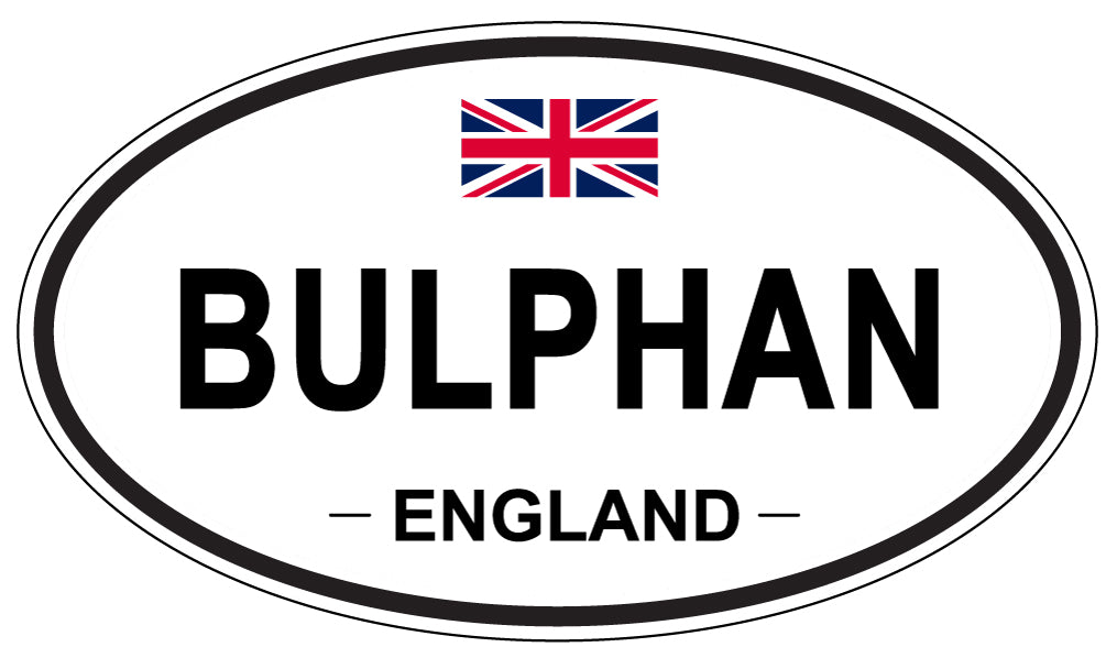 BULPHAN, ENGLAND - Oval Sticker