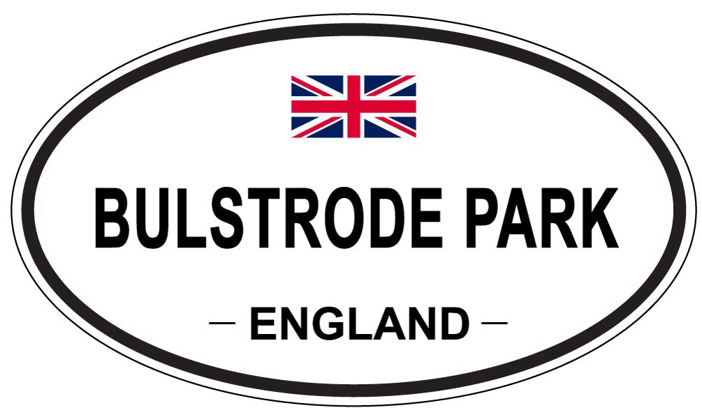 BULSTRODE PARK, ENGLAND - Oval Sticker