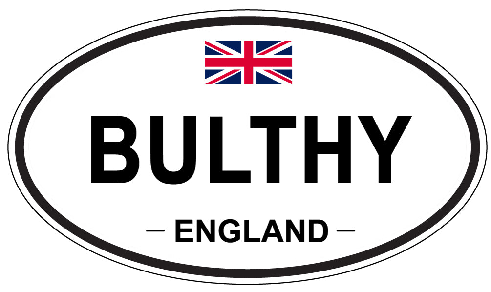 BULTHY, ENGLAND - Oval Sticker