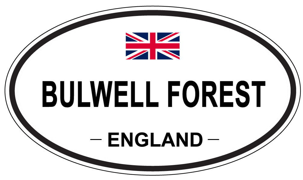 BULWELL FOREST, ENGLAND - Oval Sticker