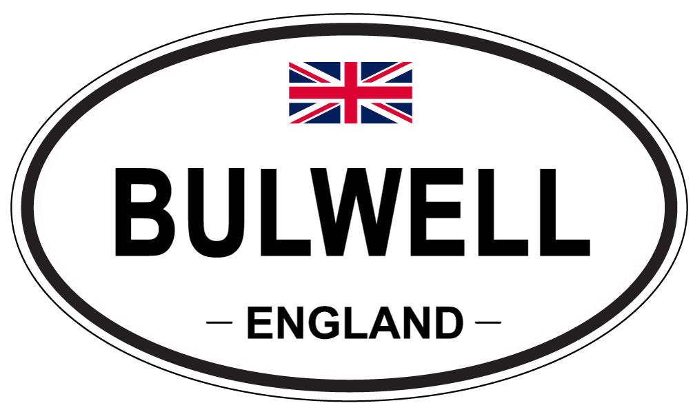 BULWELL, ENGLAND - Oval Sticker