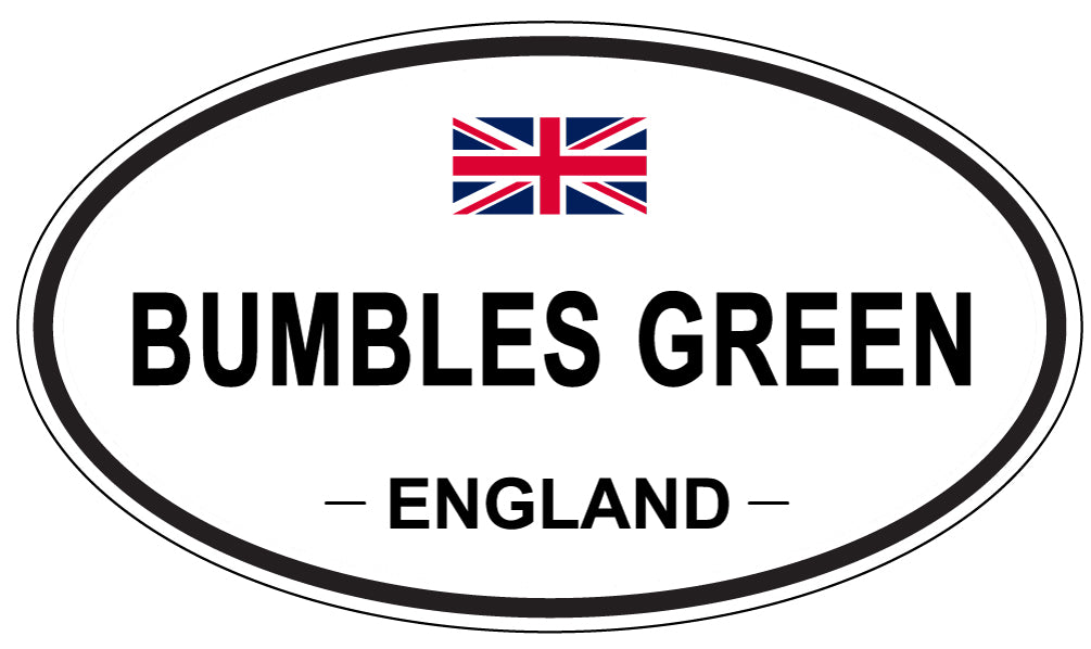 BUMBLES GREEN, ENGLAND - Oval Sticker