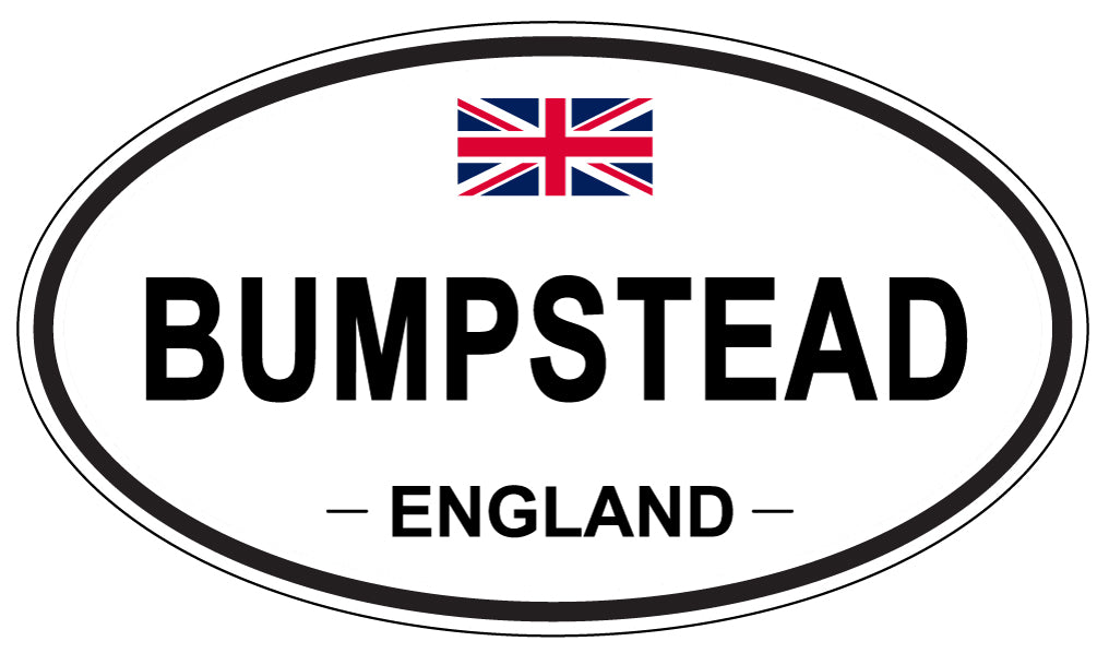 BUMPSTEAD, ENGLAND - Oval Sticker