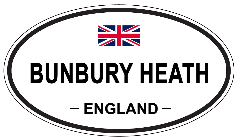 BUNBURY HEATH, ENGLAND - Oval Sticker