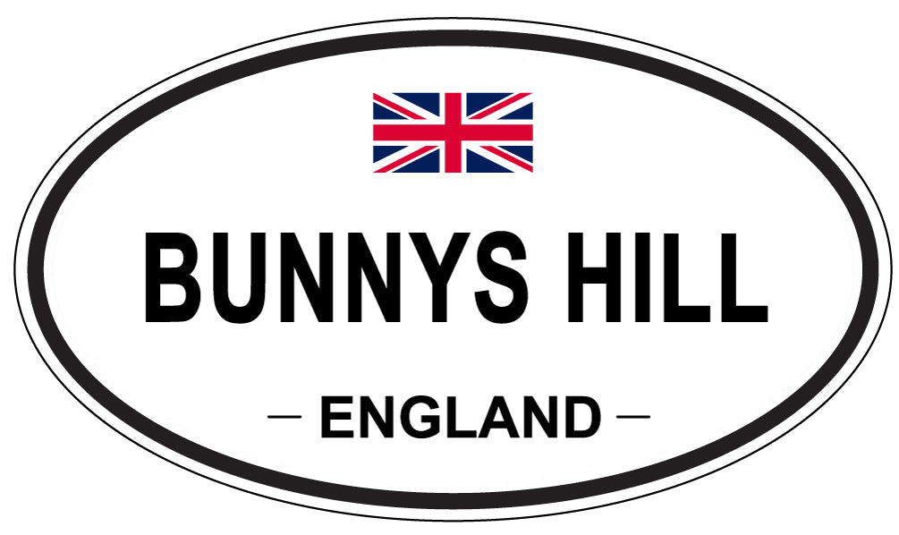 BUNNYS HILL, England - Oval Magnet