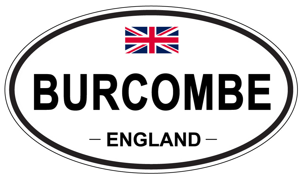 BURCOMBE, ENGLAND - Oval Sticker