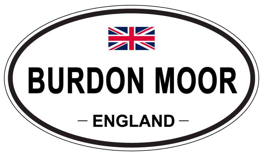 BURDON MOOR, ENGLAND - Oval Sticker