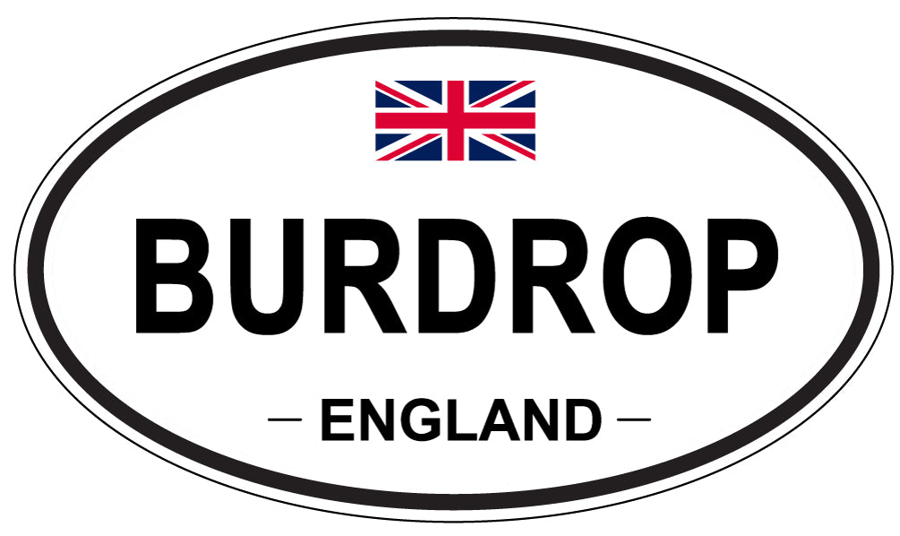 BURDROP, ENGLAND - Oval Sticker