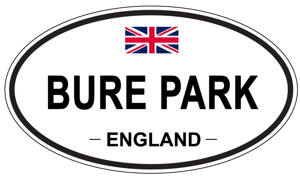 BURE PARK, ENGLAND - Oval Sticker