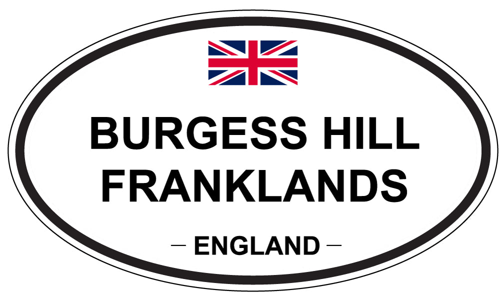 BURGESS HILL FRANKLANDS, ENGLAND - Oval Sticker