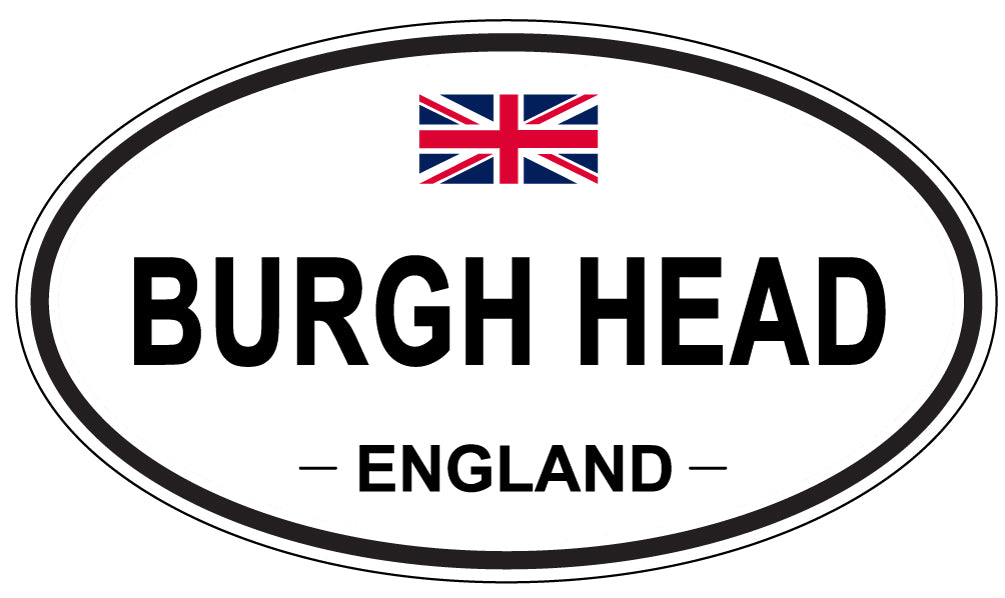 BURGH HEAD, ENGLAND - Oval Sticker