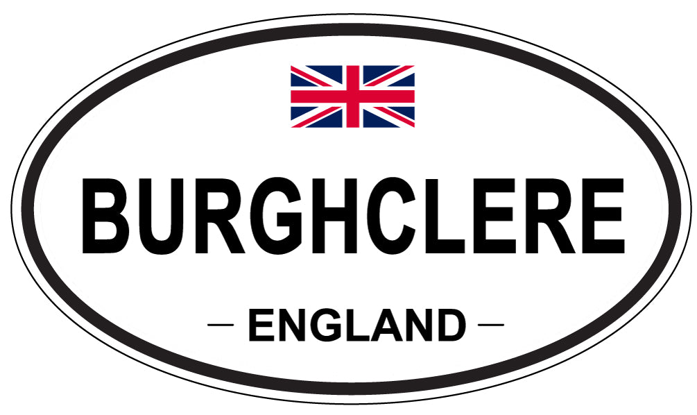 BURGHCLERE, ENGLAND - Oval Sticker