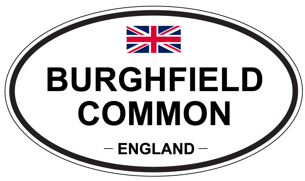 BURGHFIELD COMMON, ENGLAND - Oval Sticker