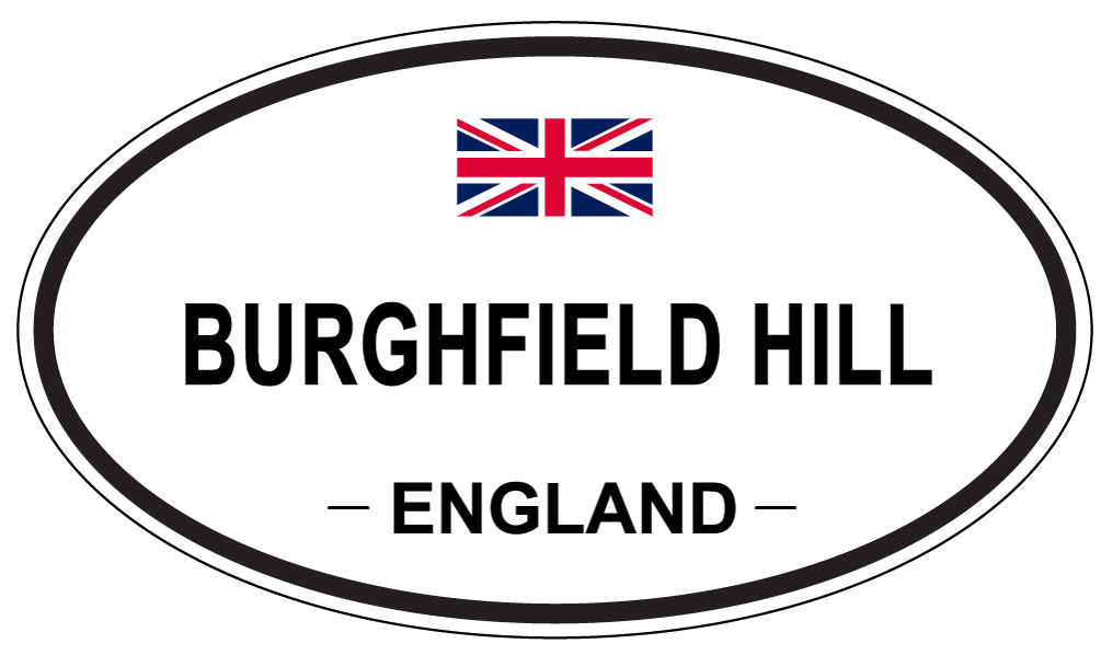 BURGHFIELD HILL, ENGLAND - Oval Sticker