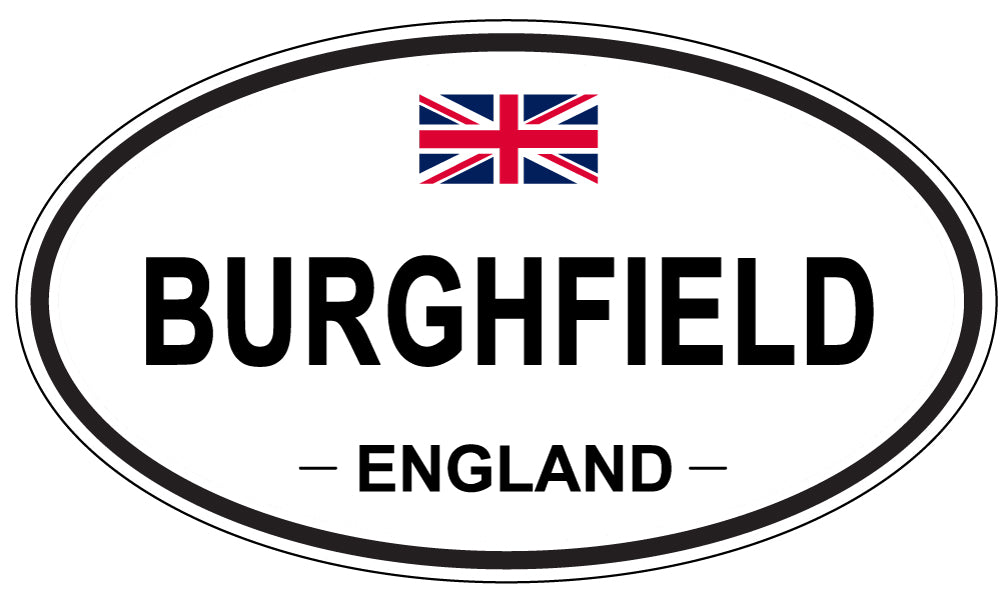 BURGHFIELD, ENGLAND - Oval Sticker