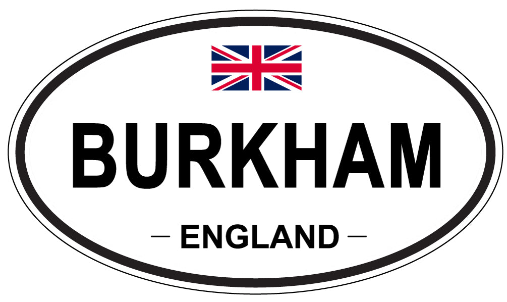BURKHAM, ENGLAND - Oval Sticker
