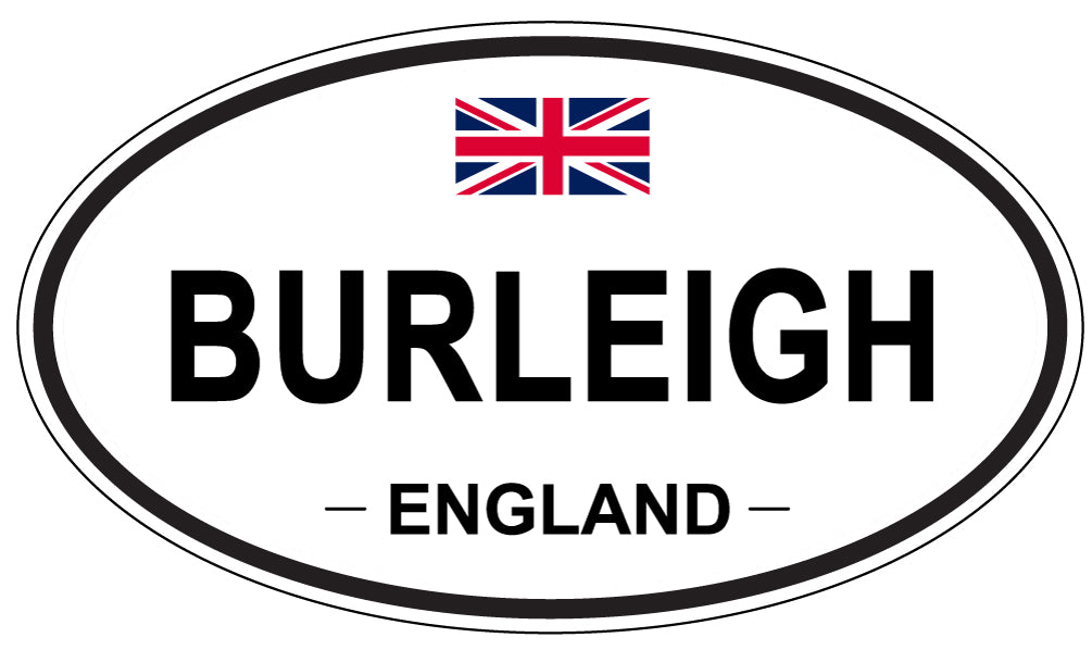 BURLEIGH, ENGLAND - Oval Sticker
